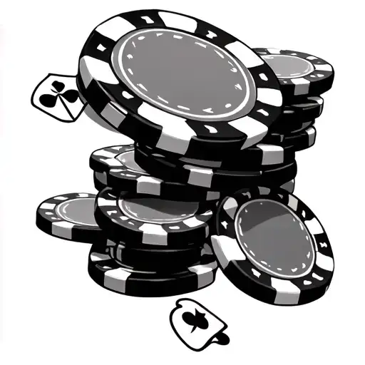 Poker Chip tattoo design idea