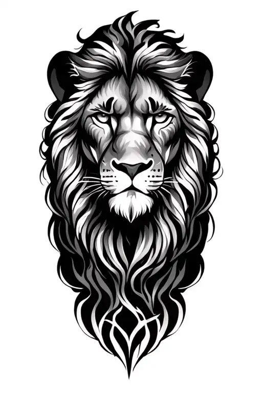 leo zodiac sign tattoo design idea