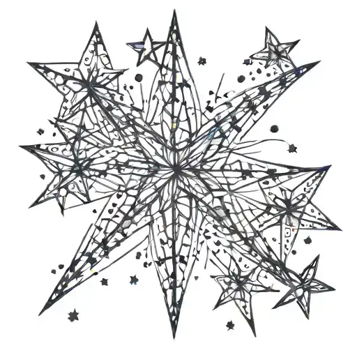 star cluster tattoo design idea
