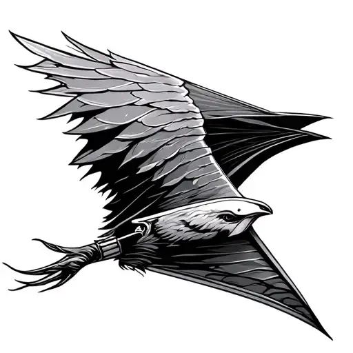 Kite tattoo design idea