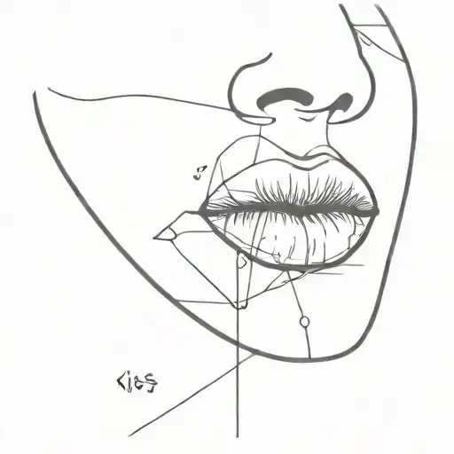 kiss mark tattoo tattoo design idea