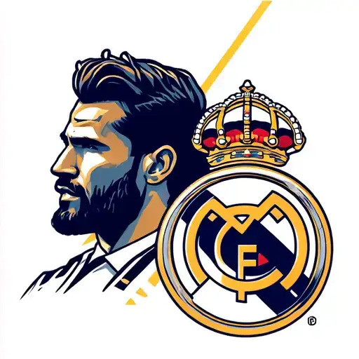 real madrid legends with logoo tattoo design idea
