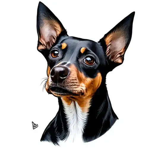 Pinscher tattoo design idea