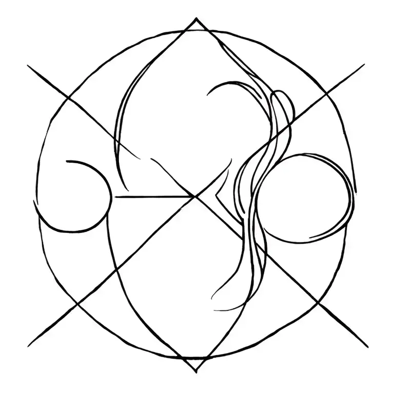 Aquarius And Sagittarius tattoo design idea