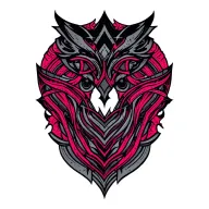 blackout shapes and bands for shoulder colour accents tattoo design idea