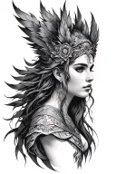 freya goddess tattoo design idea