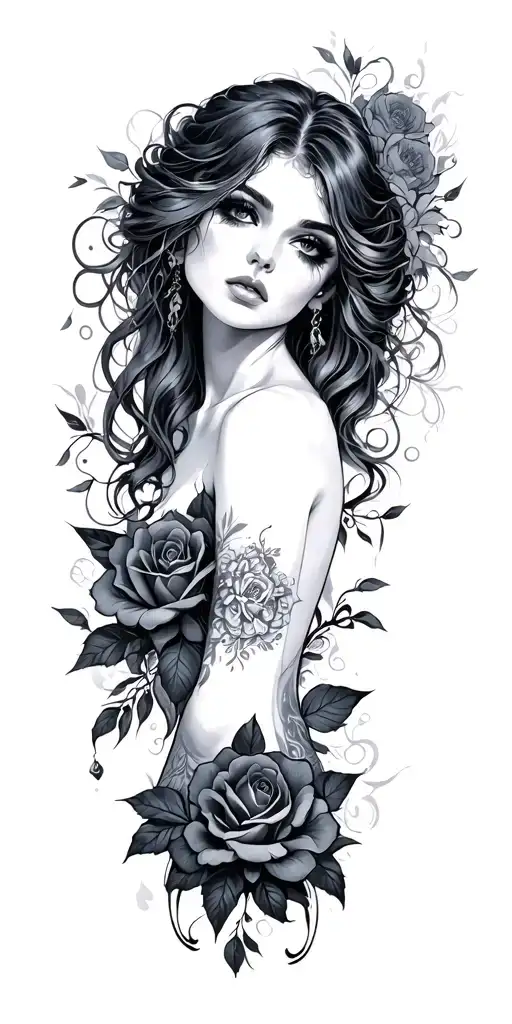 Dark Romance tattoo design idea