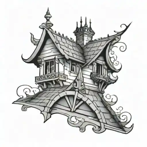 roof tiler tattoo design idea
