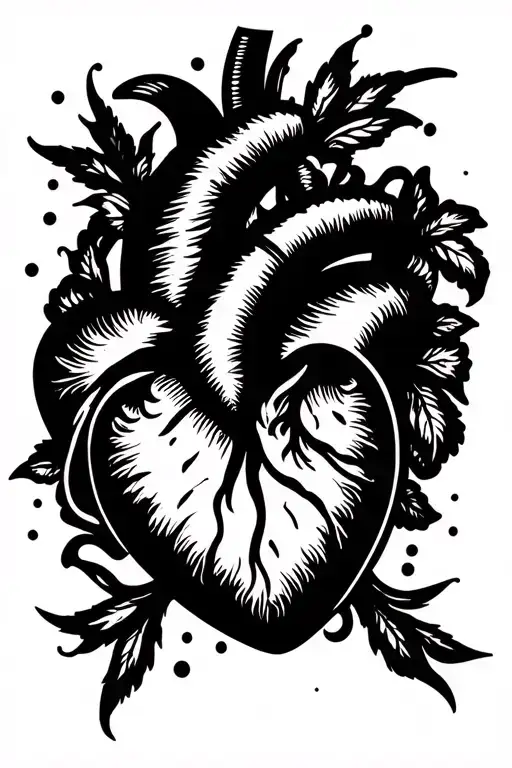 mom heart tattoo design idea