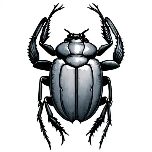 Egyptian scarab beetle neck tattoo tattoo design idea
