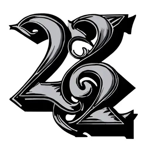 2022 Roman Numerals tattoo design idea