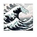 Great Wave tattoo design idea