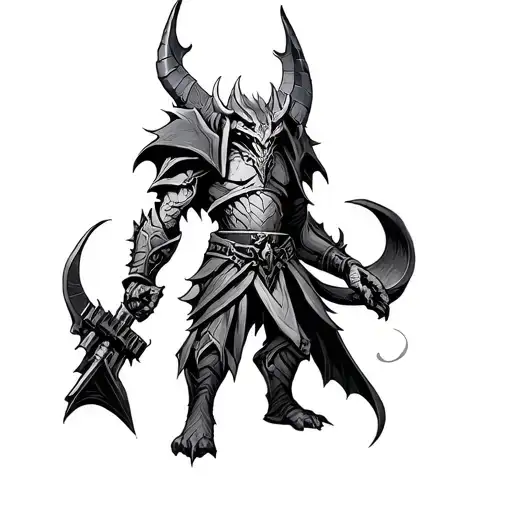 Warhammer 40k vashtorr inspired tattoo design idea