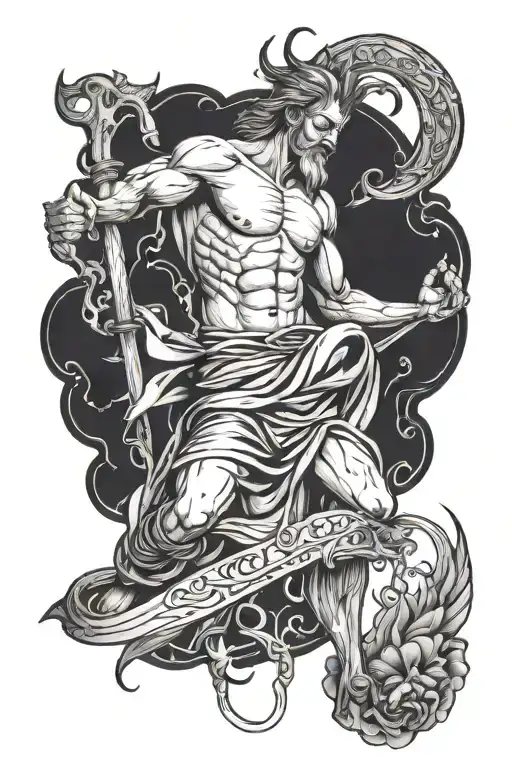 The story of Job from the Bible tattoo design idea