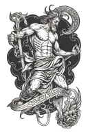 The story of Job from the Bible tattoo design idea
