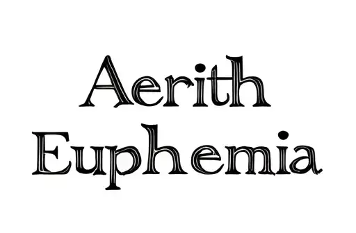 "Aerith
Euphemia" tattoo design idea
