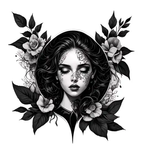 Tattoo my neck with something sensual, imposing, mystical, erotic, color and all the possible details. tattoo design idea