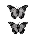 Butterfly And Ladybug tattoo design idea