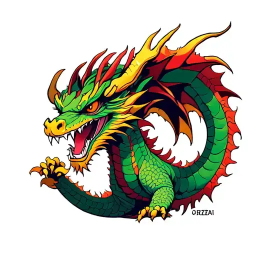 King Ghidorah tattoo design idea