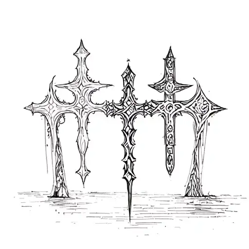 4 dates in a cross in format dd-mm-yy tattoo design idea