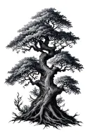 poison tree tattoo design idea