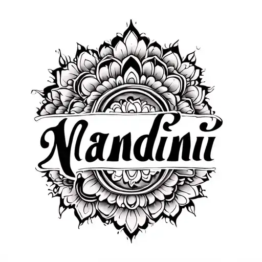 Nandini name tattoo tattoo design idea