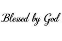 "Blessed by God" tattoo design idea