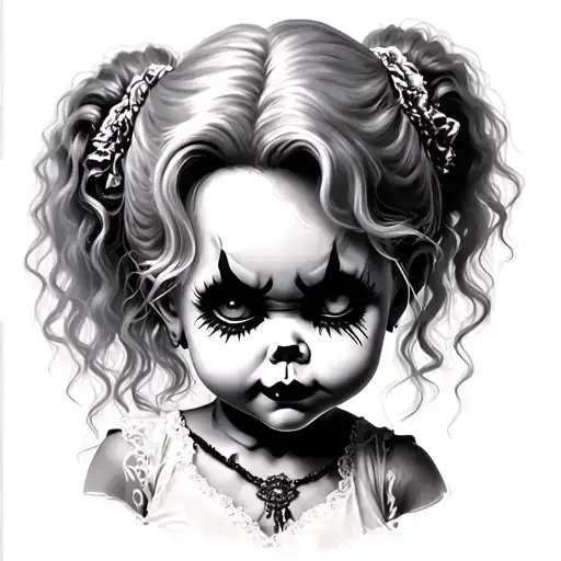 Bride Of Chucky tattoo design idea