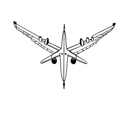 Aviation themed small tattoo tattoo design idea