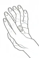 human hand reaches out to dog's paw tattoo design idea