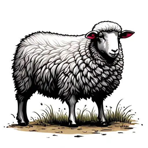 Lost Sheep tattoo design idea