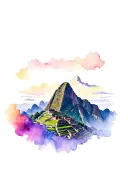 machu picchu tattoo design idea