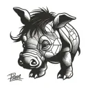 eeyore tattoo design idea