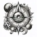 belier astro tattoo design idea