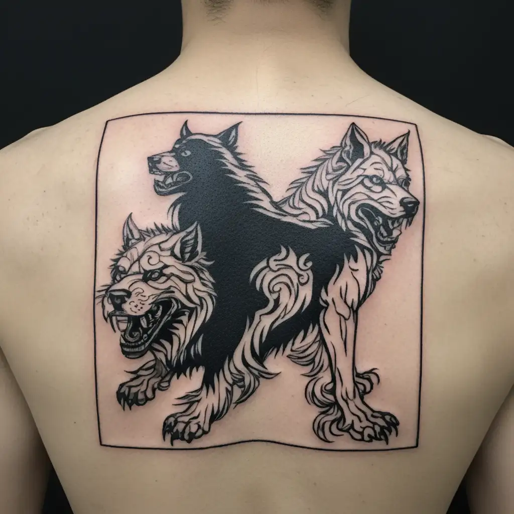 cerberus tattoo design idea