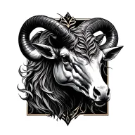 Capricorn and Taurus combined  tattoo design idea