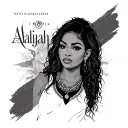 "Aaliyah" virgo tattoo design idea