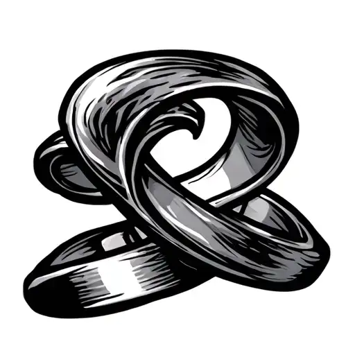 initial c finger wedding ring tatoo tattoo design idea