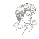 one direction, cloud tattoo design idea
