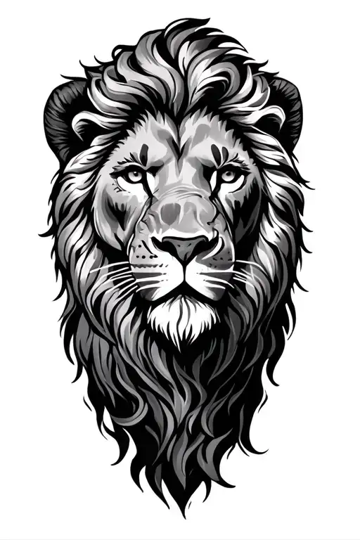 Daniel the the lions den tattoo design idea