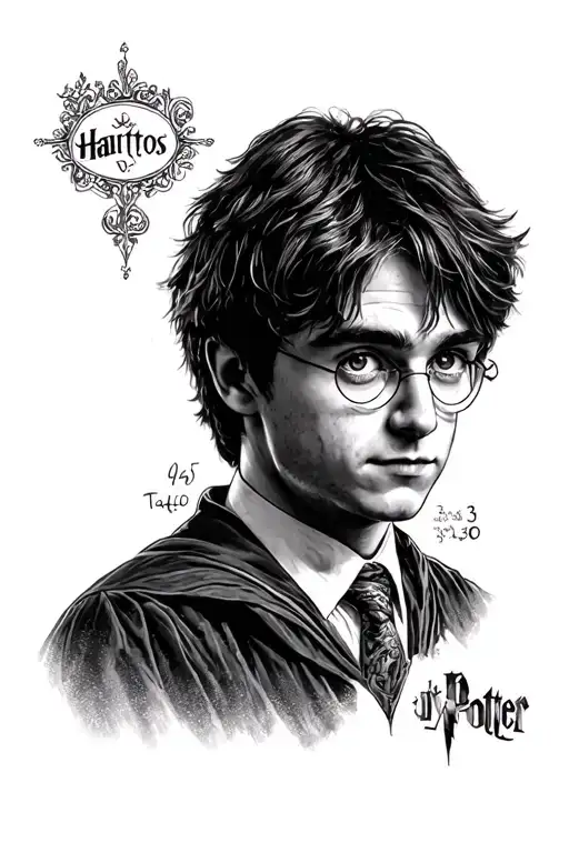 Harry Potter 9 3/4 tattoo design idea
