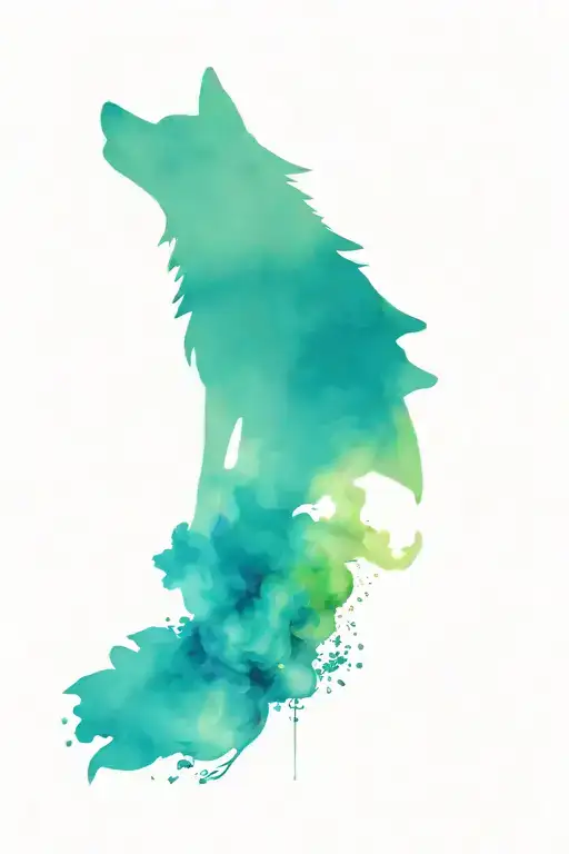 Wolf, Law Enforcement, Heart, Trauma, Pain, Flowers, Smoke, Escape tattoo design idea