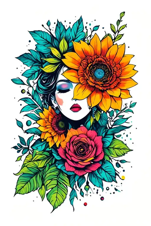 What can I fill the tattoo with the meaning of love and devotion to electronic music Techno and prying psychedelic and t tattoo design idea