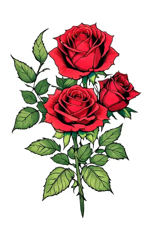 resident evil 4 roses tattoo design idea