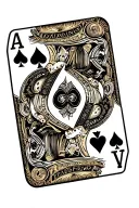 4 aces poker card tattoo design idea
