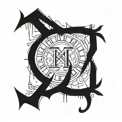 1 march 2004 in roman numerals tattoo design idea