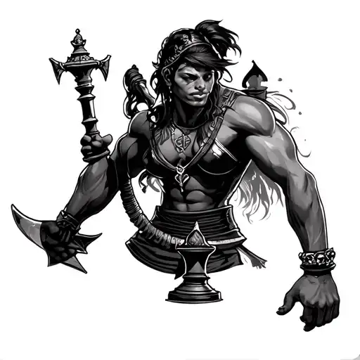 ajedrez  lifestyle warrior swinger tattoo design idea