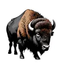 BISON tattoo design idea