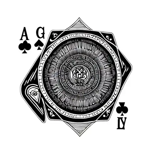 gambler king tattoo design idea