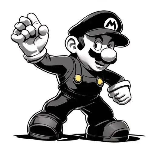 Mario tattoo design idea